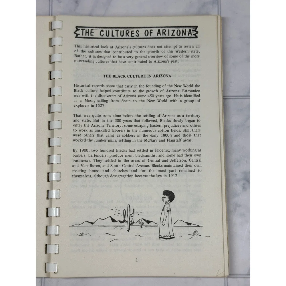 Arizona Living Through the Centuries 1976 Bicentennial Cookbook History Book